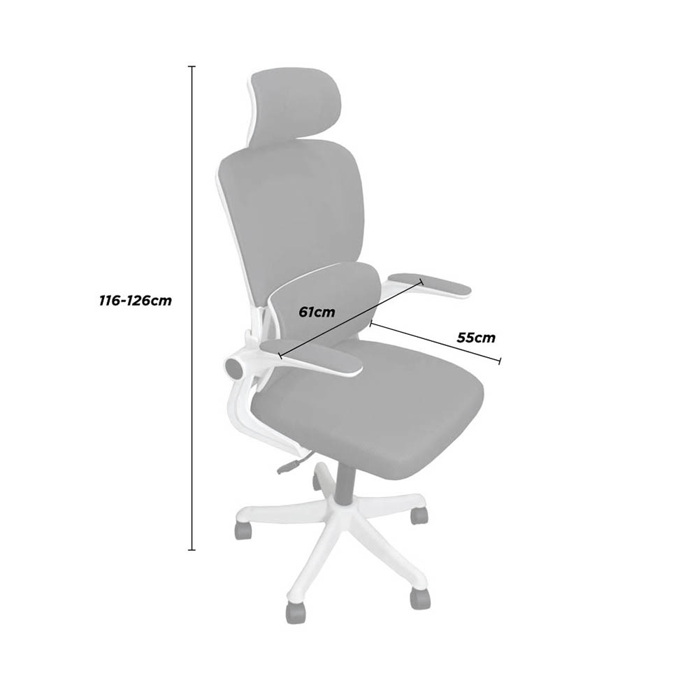 Foto 5 pulgar | Silla de Oficina Vanlig Ejecutiva Ergonómica Giratoria Negra