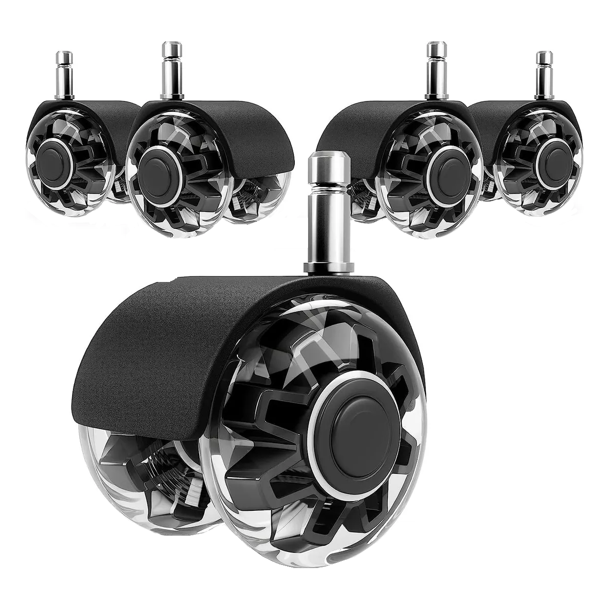 5 Ruedas Silenciosas Para Sillas Eo Safe Imports Esi-15746 Negro