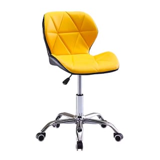 Foto 1 | 4 Sillas Ilios Innova para Oficina con Respaldo Geométrico Amarillo