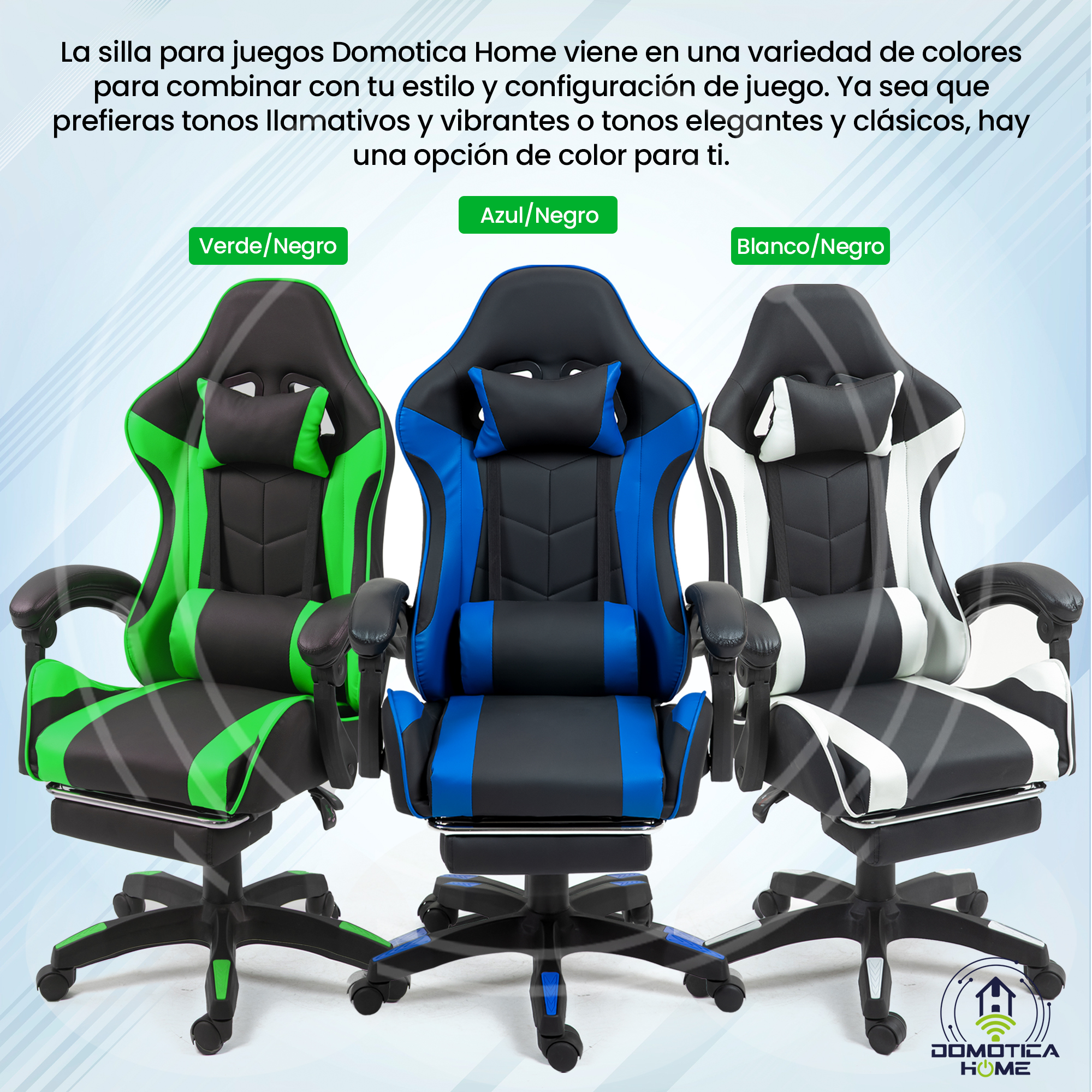 Foto 7 pulgar | Silla Gamer Domotica Home Reclinable