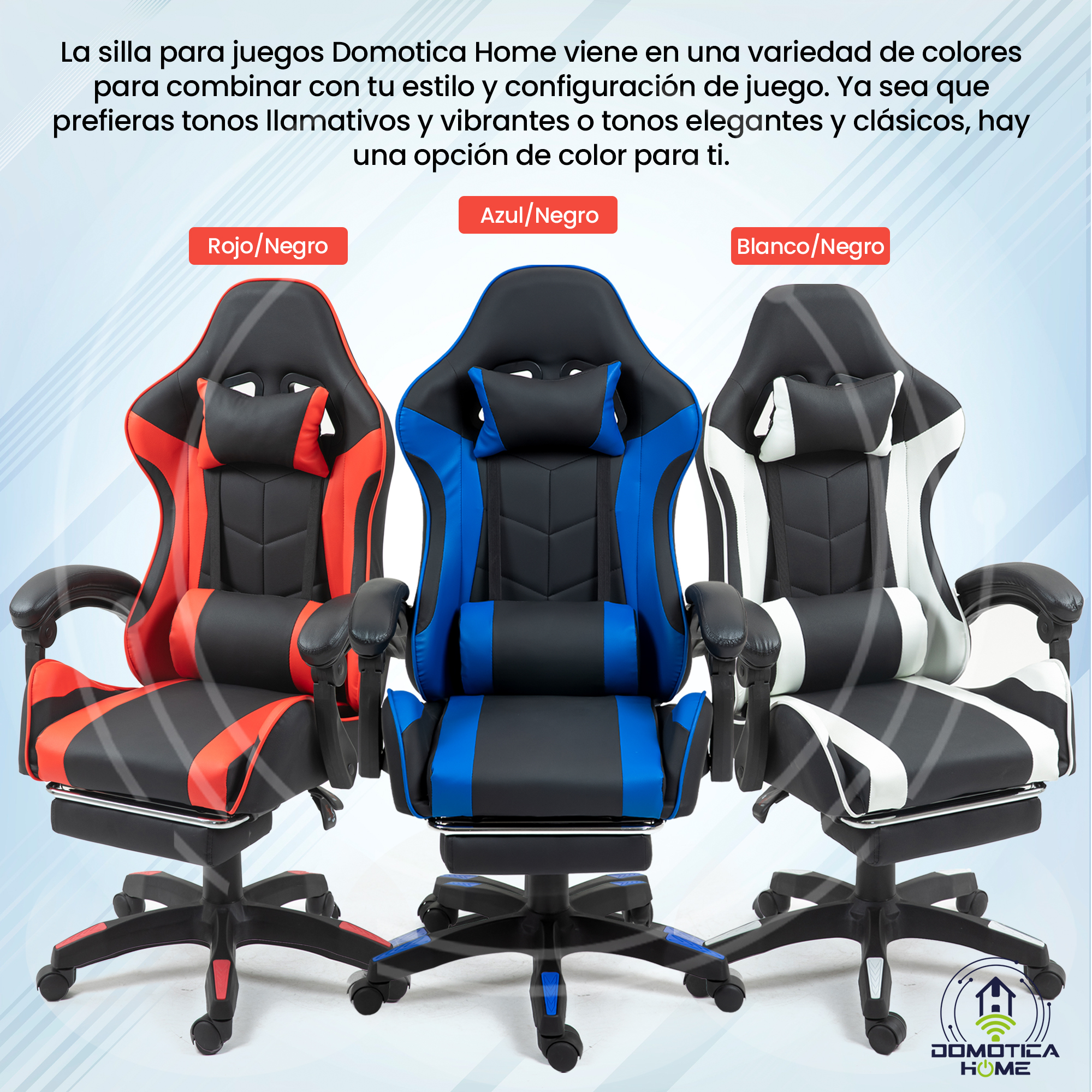 Foto 7 pulgar | Silla Gamer Domotica Home Reclinable