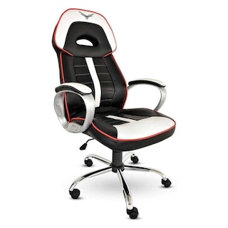 Foto 1 | Silla Gamer Naceb Na-0910 Piel Sintética Blanco/negro