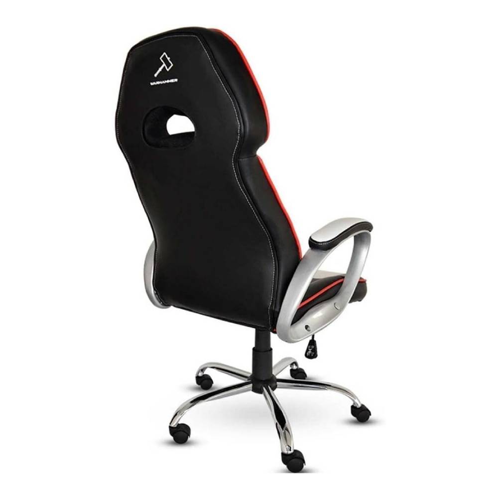 Foto 3 pulgar | Silla Gamer Naceb Na-0910 Piel Sintética Blanco/negro