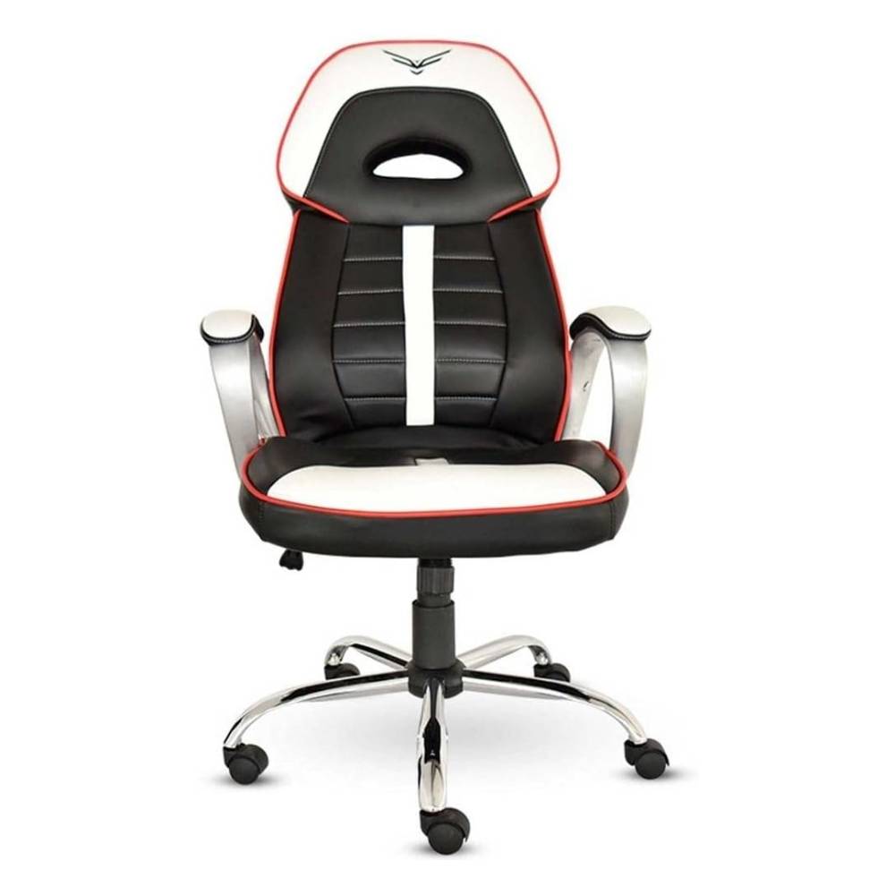 Foto 4 pulgar | Silla Gamer Naceb Na-0910 Piel Sintética Blanco/negro