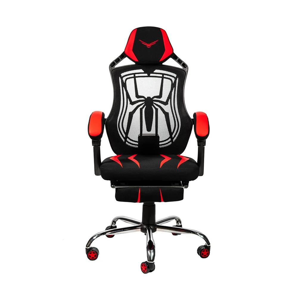 Foto 2 pulgar | Silla Gamer Naceb Na-0928 Spider Con Reposa Piernas Negro/rojo