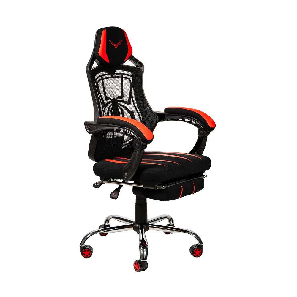 Foto 3 pulgar | Silla Gamer Naceb Na-0928 Spider Con Reposa Piernas Negro/rojo