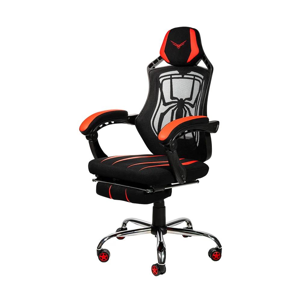 Foto 4 pulgar | Silla Gamer Naceb Na-0928 Spider Con Reposa Piernas Negro/rojo