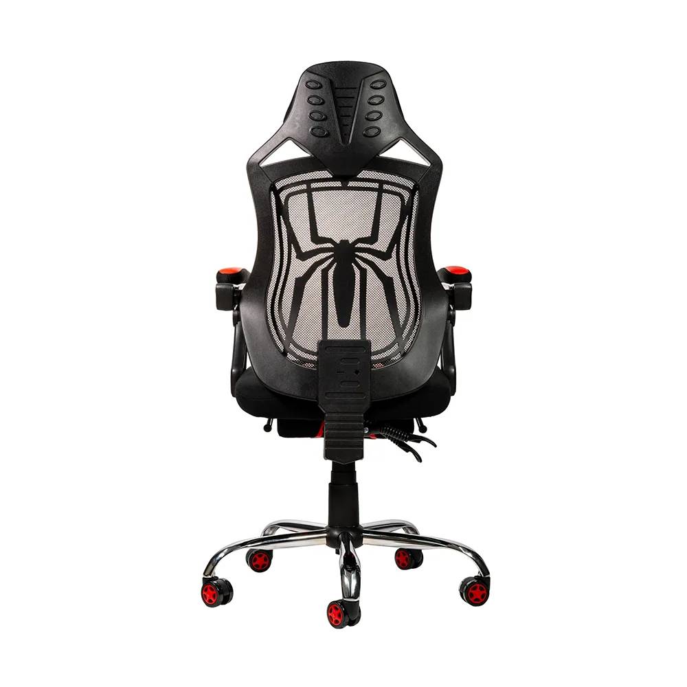 Foto 5 pulgar | Silla Gamer Naceb Na-0928 Spider Con Reposa Piernas Negro/rojo