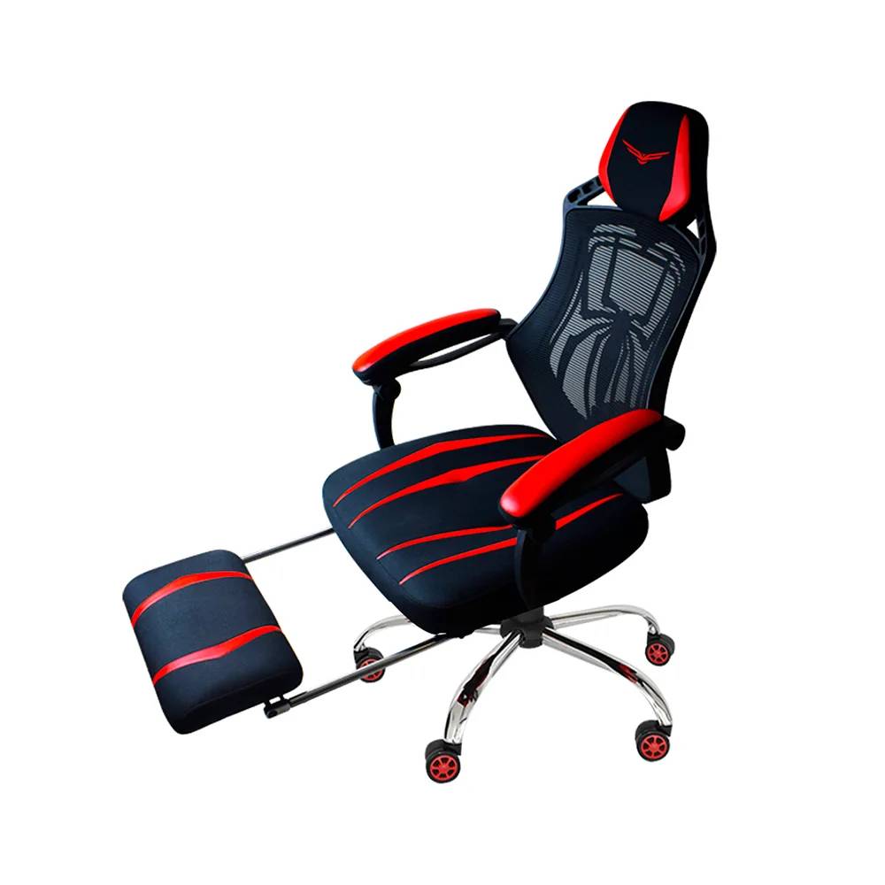 Foto 6 pulgar | Silla Gamer Naceb Na-0928 Spider Con Reposa Piernas Negro/rojo