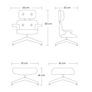 Foto 2 | Silla para Oficina Iliosinnova Blanco Reclinable