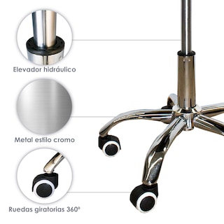 Foto 6 | Ilios Innova | Silla Para Oficina Con Respaldo Geométrico Gris
