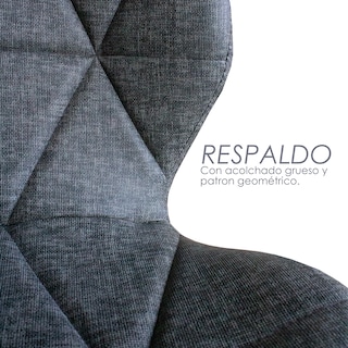 Foto 8 | Ilios Innova | Silla Para Oficina Con Respaldo Geométrico Gris