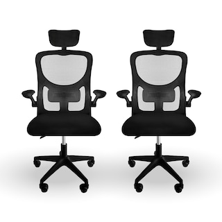 Foto 1 | Set 2 Sillas Oficina Escritorio Linium Ergo Premium Ejecutiva Color Negro