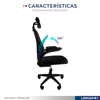 Foto 7 | Silla Oficina Escritorio Linium Ergonómica Premium Ejecutiva