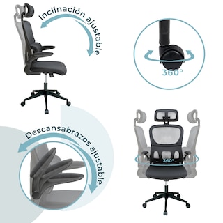 Foto 5 | Silla Directiva Bessan 8373 Negra