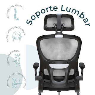 Foto 7 | Silla Directiva Bessan 8373 Negra