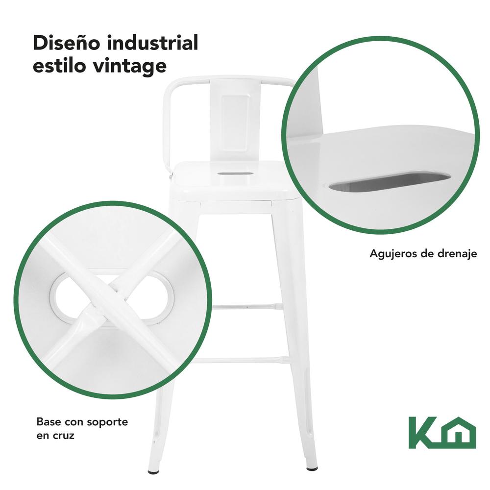 Foto 4 pulgar | Banco Alto KingsHouse Blanco