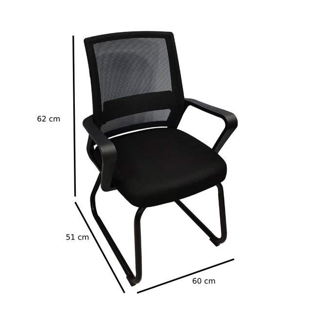 Foto 5 pulgar | Silla De Visita Nextep Ne-652n Con Descansabrazos Negro