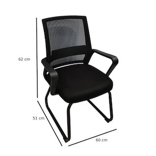 Foto 4 | Silla De Visita Nextep Ne-652n Con Descansabrazos Negro