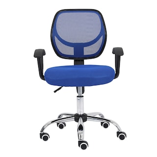 Foto 5 | Silla Secretarial Nextep Ne-650sa Respaldo Malla 110 Kg Azul