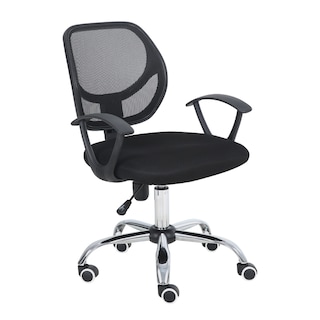 Foto 1 | Silla Secretarial Nextep Ne-650s Respaldo Malla 110 Kg Negro
