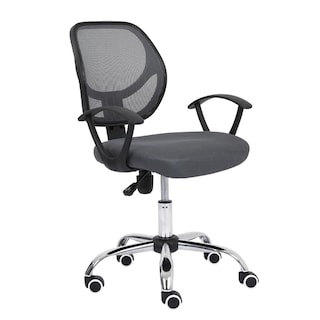 Foto 1 | Silla Secretarial Nextep Ne-650sg Respaldo Malla 110 Kg Gris