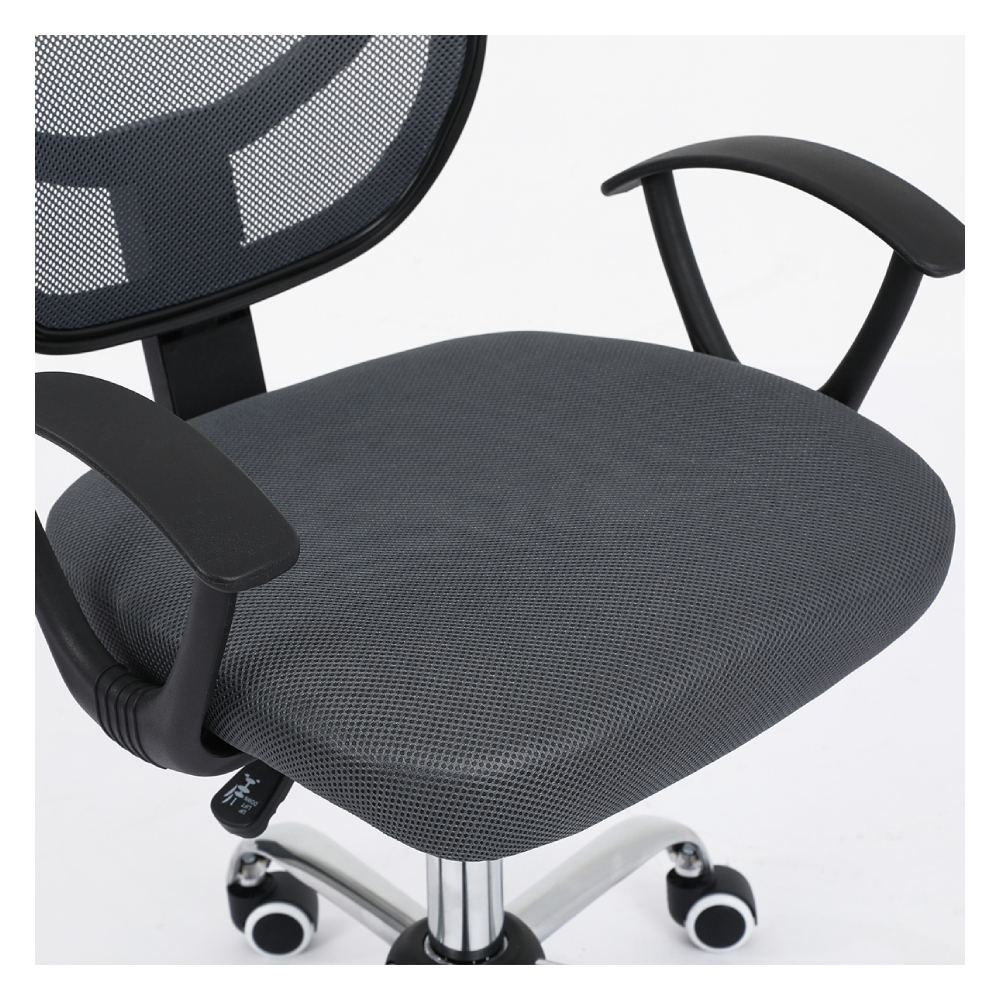 Foto 3 pulgar | Silla Secretarial Nextep Ne-650sg Respaldo Malla 110 Kg Gris