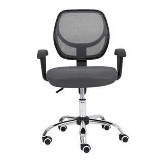 Foto 5 | Silla Secretarial Nextep Ne-650sg Respaldo Malla 110 Kg Gris