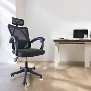 Foto 4 | Silla Ergonómica con Soporte Lumbar Ajustable Negro