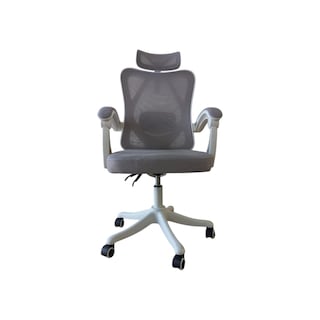 Foto 1 | Silla de Oficina Ergonómica con Soporte Lumbar Ajustable Blanco