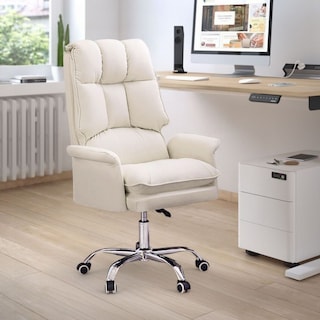 Foto 4 | Silla Para Oficina Acolchada Blanca