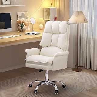 Foto 5 | Silla Para Oficina Acolchada Blanca