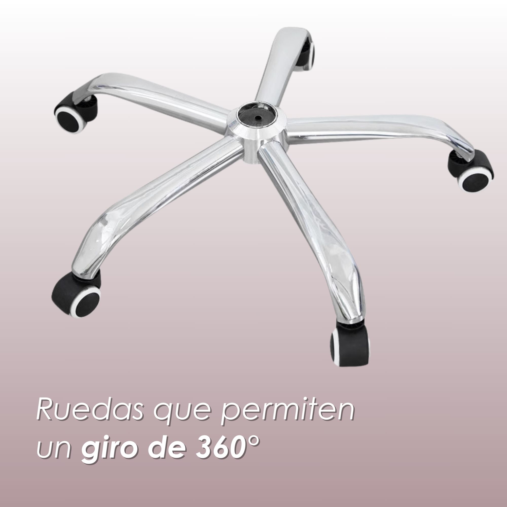 Foto 9 pulgar | Silla Para Oficina Acolchada Blanca