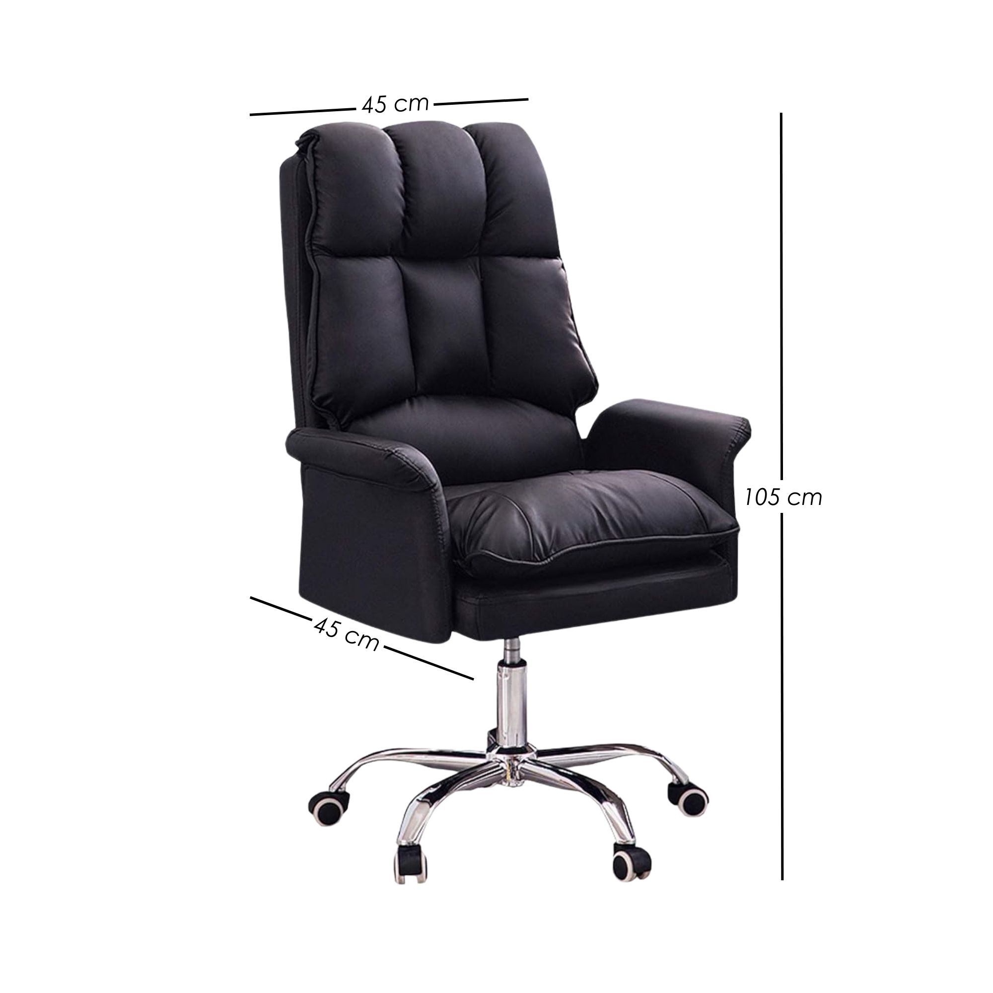 Foto 3 pulgar | Silla Para Oficina Acolchada Negra