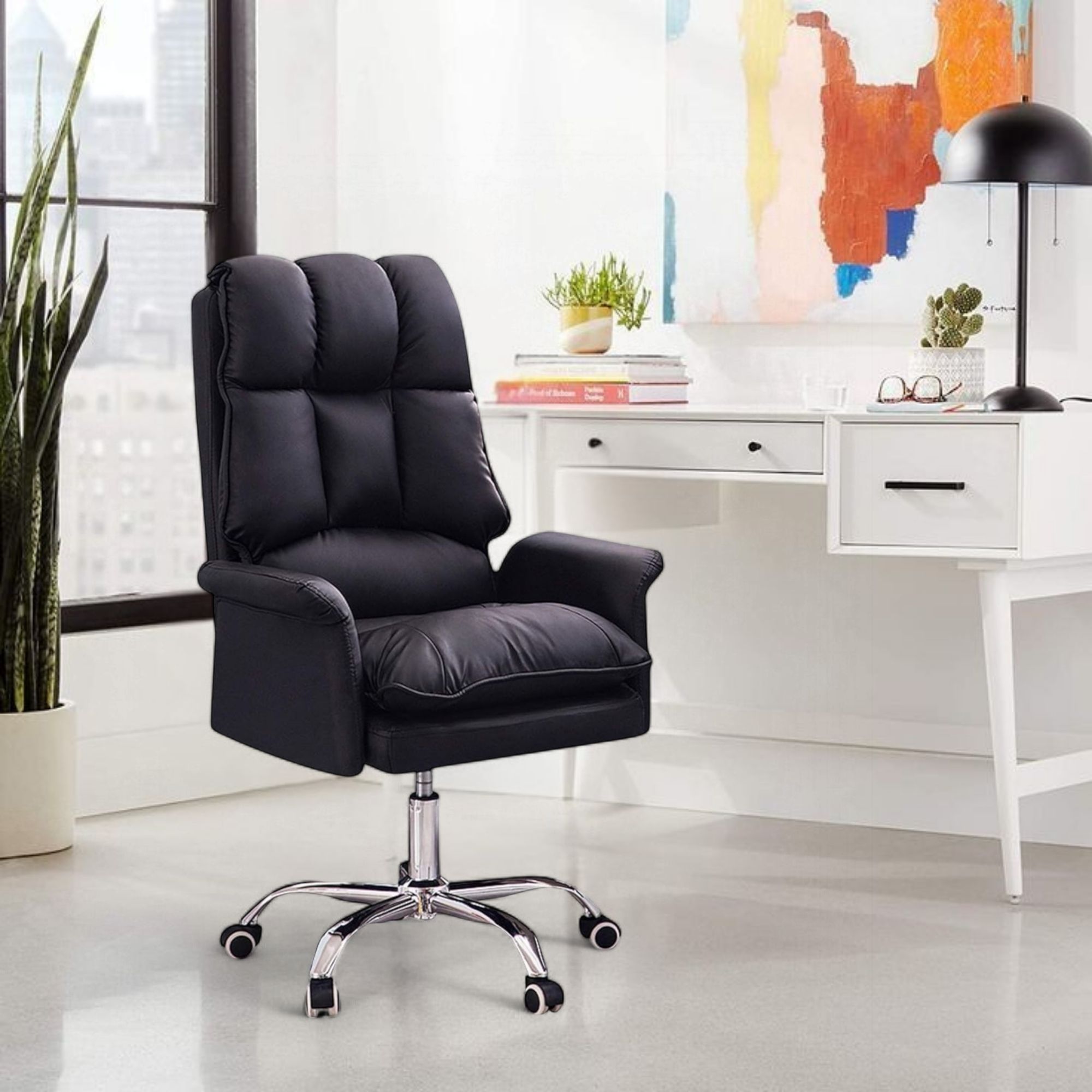 Foto 5 | Silla Para Oficina Acolchada Negra