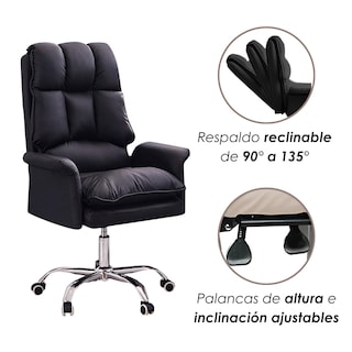 Foto 7 | Silla Para Oficina Acolchada Negra