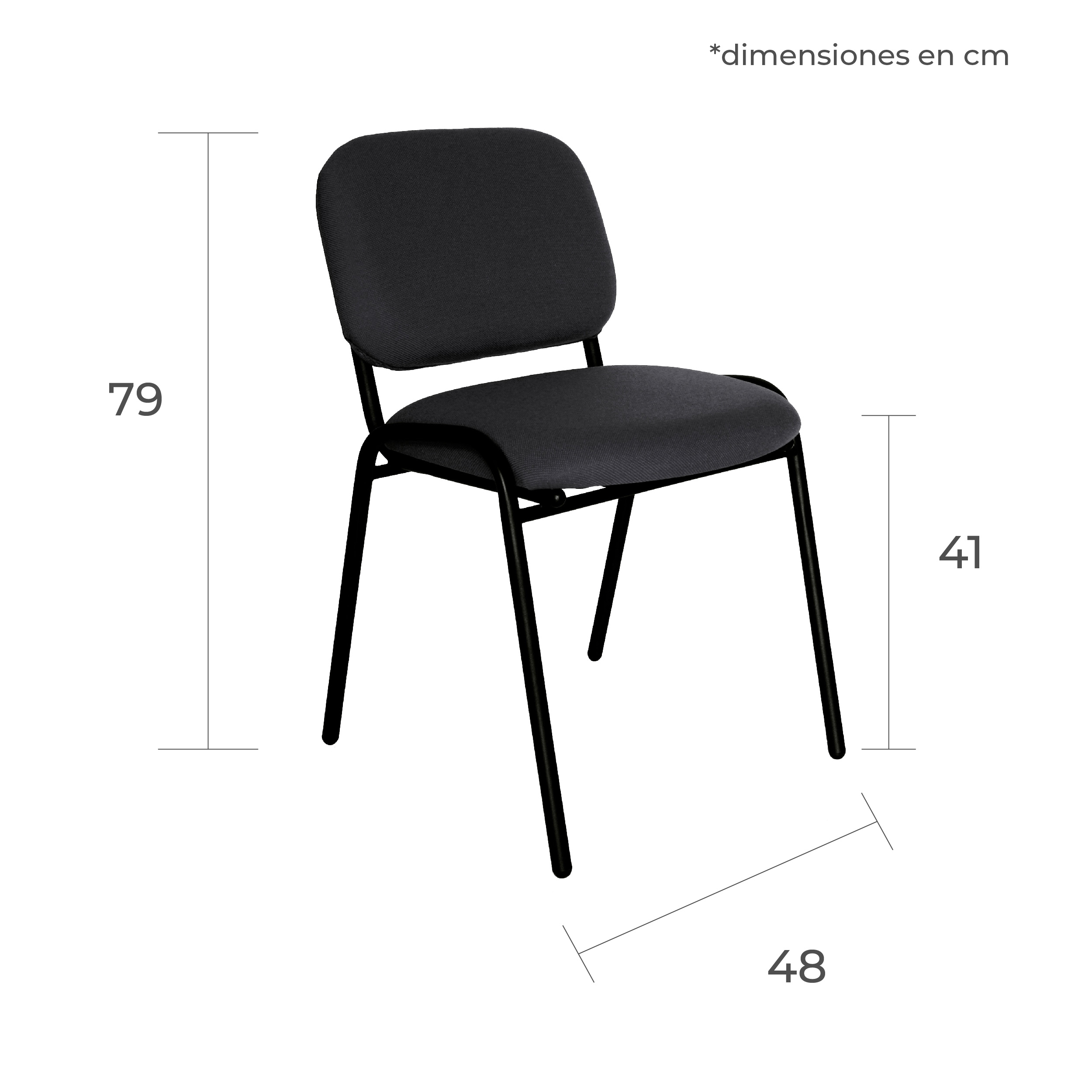 Foto 8 pulgar | Offiho Set De 2 Sillas Ecovisita Para Oficinas, Salas De Espera O Consultorios Con Tapiz De Tela
