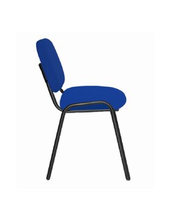 Foto 4 | Offiho Set De 4 Sillas Para Oficina, Salas De Espera, Consultorio Con Tapiz De Tela Color Azul