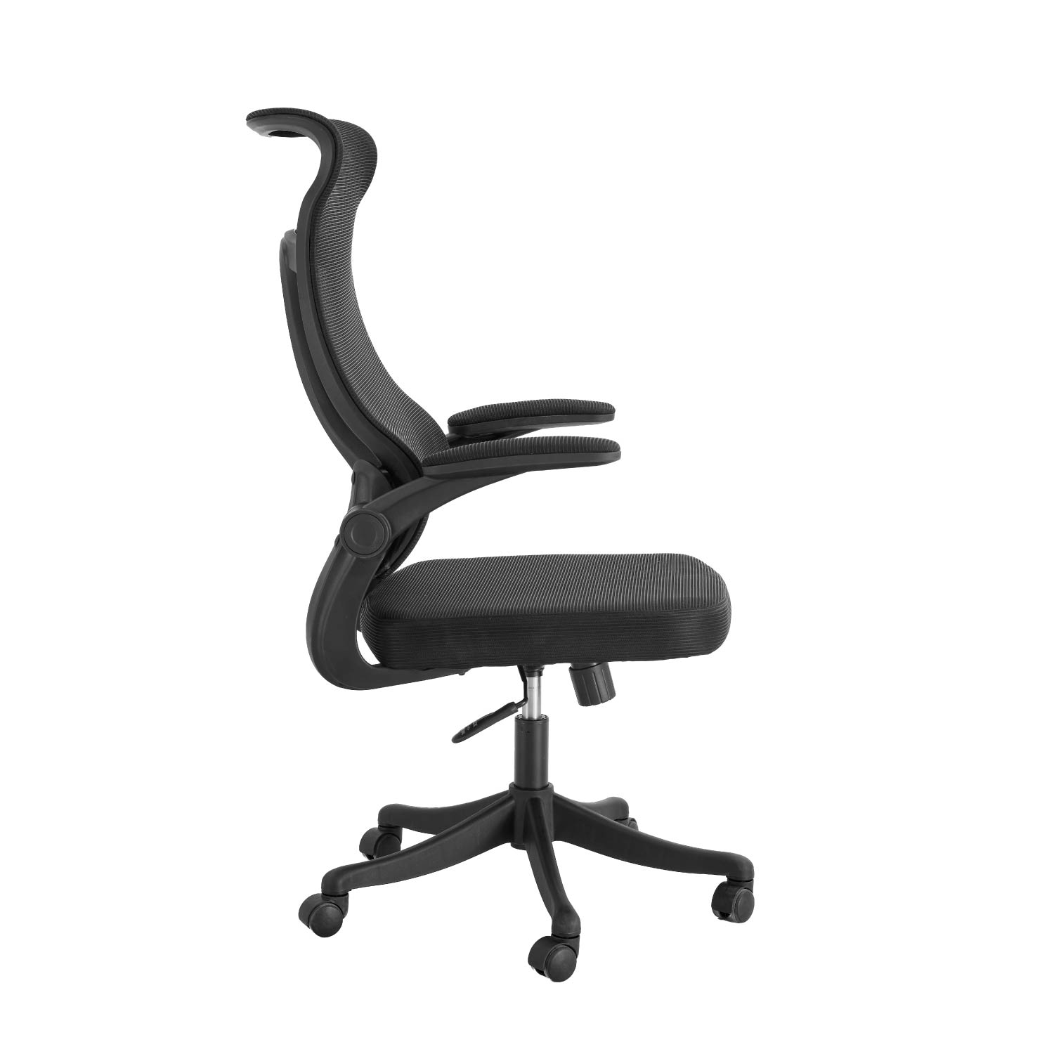 Foto 5 | Silla Oficina Ergonomus Bm-1073 Ergonómica Apoyabrazos Abatibles Negra