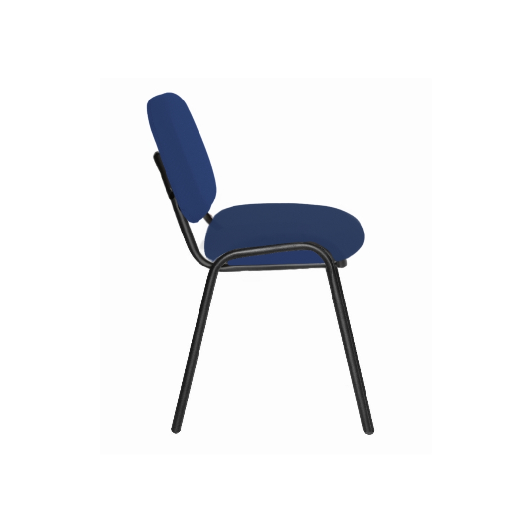 Foto 4 pulgar | Offiho Silla De Oficina Ecovisita Para Salas De Espera, Consultorios En Tapiz De Tela Color Azul Marino