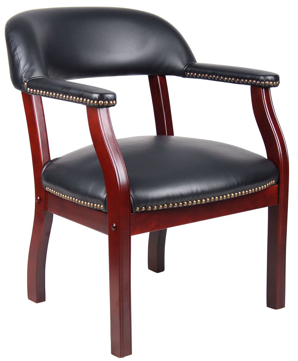 Silla De Capitán Boss Office Products Gfa015 De Tela Negra - Venta Internacional.