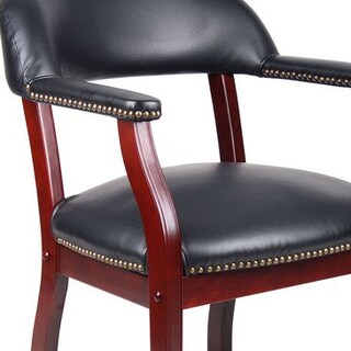 Foto 2 | Silla De Capitán Boss Office Products Gfa015 De Tela Negra - Venta Internacional.