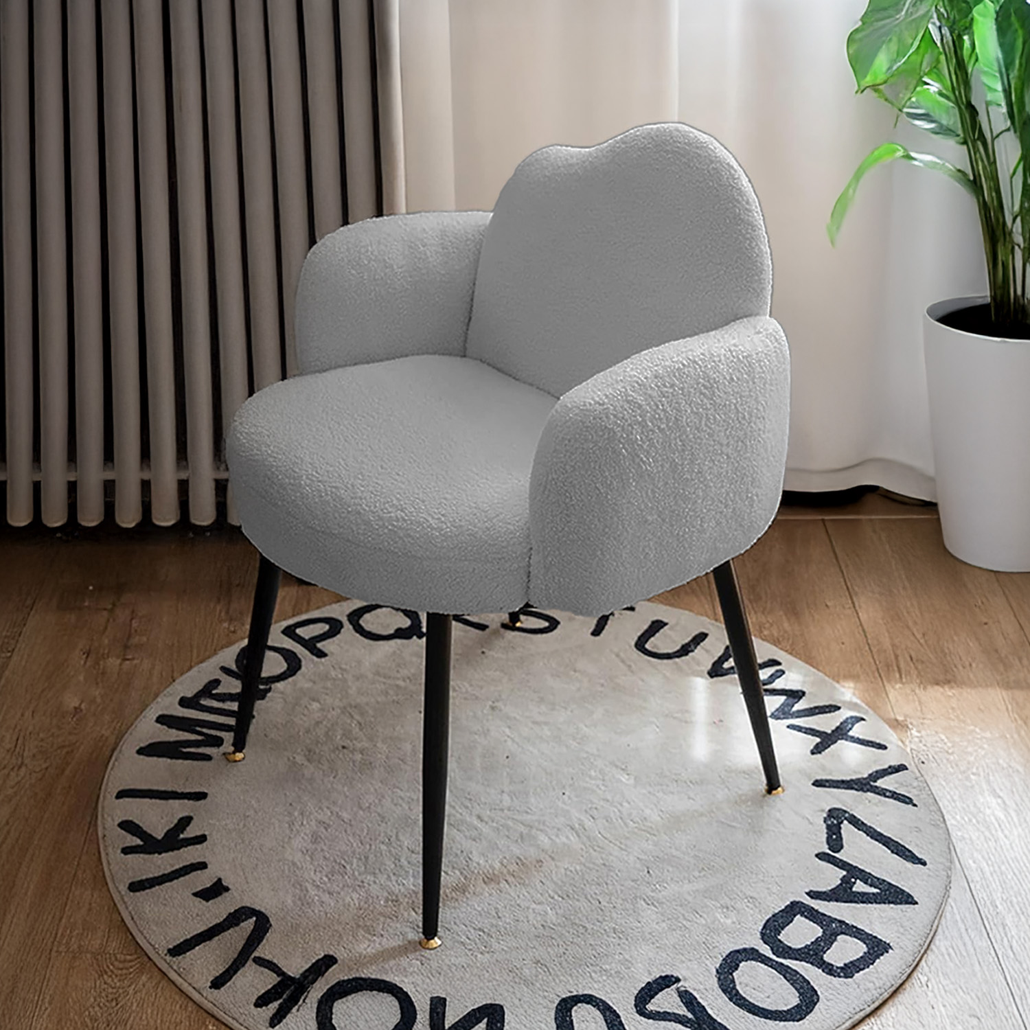 Foto 8 pulgar | Silla De Dormitorio Áreas Múltiples Cómoda Bossa Luzi Gris