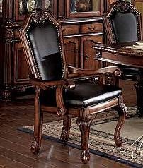 Foto 1 | Sillón Acme Furniture Chateau De Ville, Piel Sintética Negra - Venta Internacional.