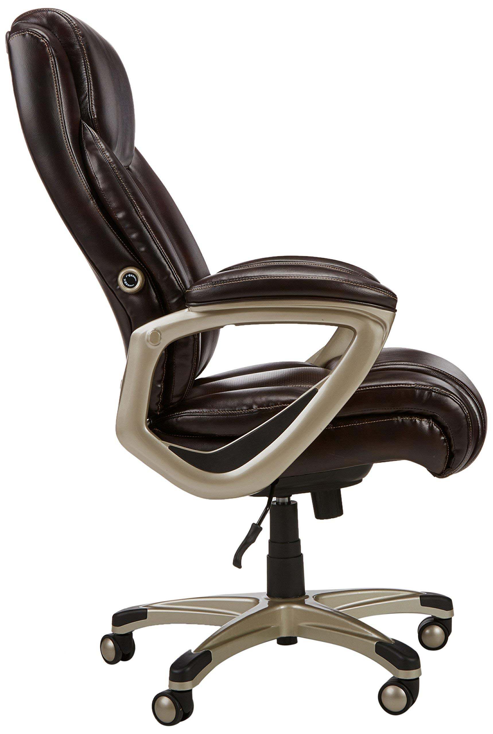 Foto 4 pulgar | Silla De Escritorio Amazon Basics Big & Tall Executive, Marrón - Venta Internacional.