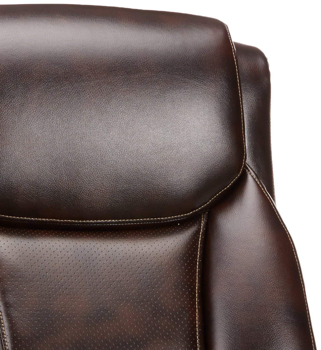 Foto 5 pulgar | Silla De Escritorio Amazon Basics Big & Tall Executive, Marrón - Venta Internacional.