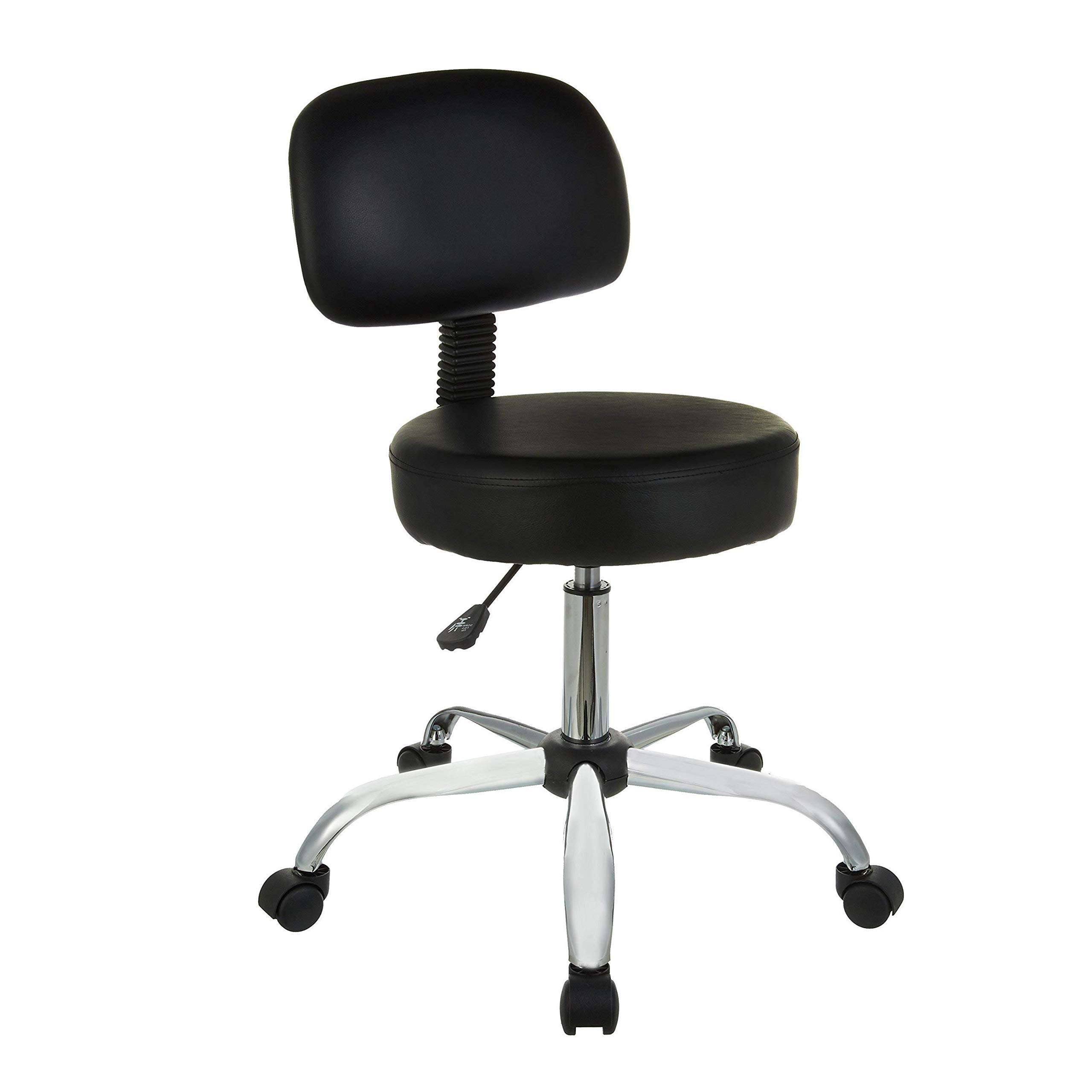 Foto 1 | Taburete De Bar Drafting Para Spa Amazon Basics, Multiusos, Negro - Venta Internacional.