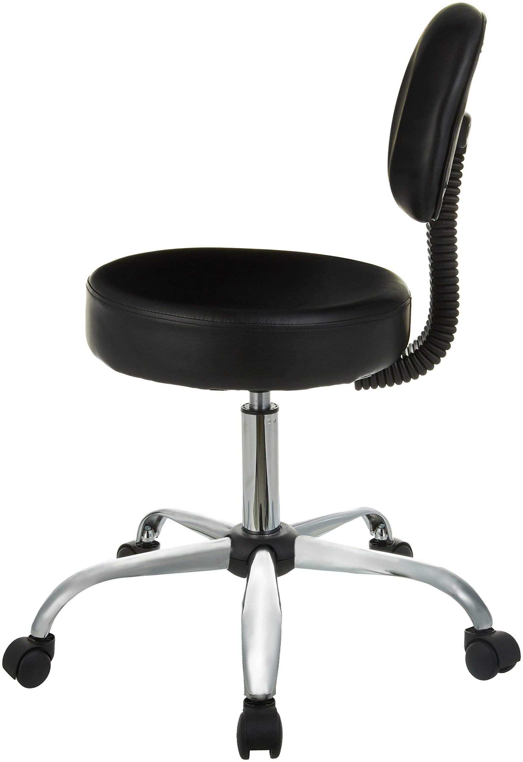 Foto 4 pulgar | Taburete De Bar Drafting Para Spa Amazon Basics, Multiusos, Negro - Venta Internacional.
