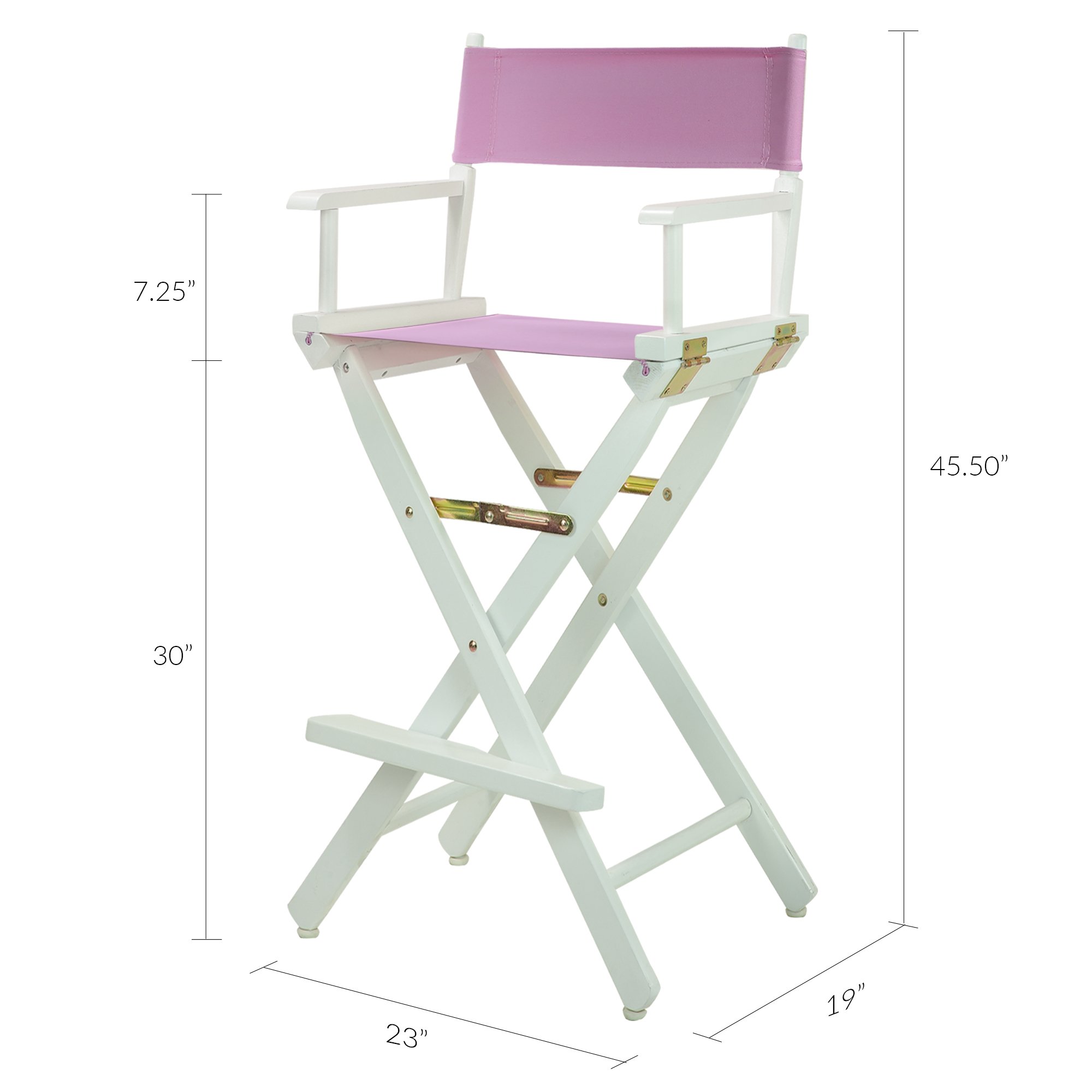 Foto 6 | Silla Director Casual Home 230-01/021-22, Altura De Barra, Color Blanco Y Rosa - Venta Internacional.