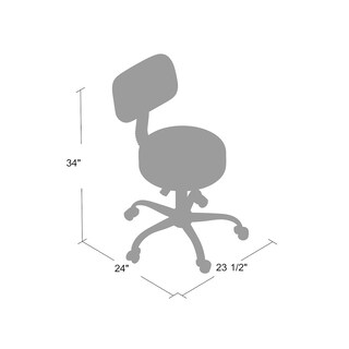 Foto 5 | Taburete Médico Para Spa Boss Office Products Be Well, Color Beige - Venta Internacional.